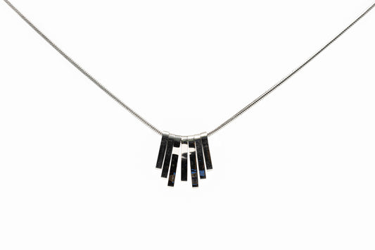 Silver Multi-Cube Necklace for Women