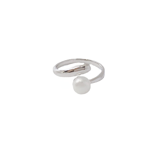 Natural Pearl Silver Ring for Women