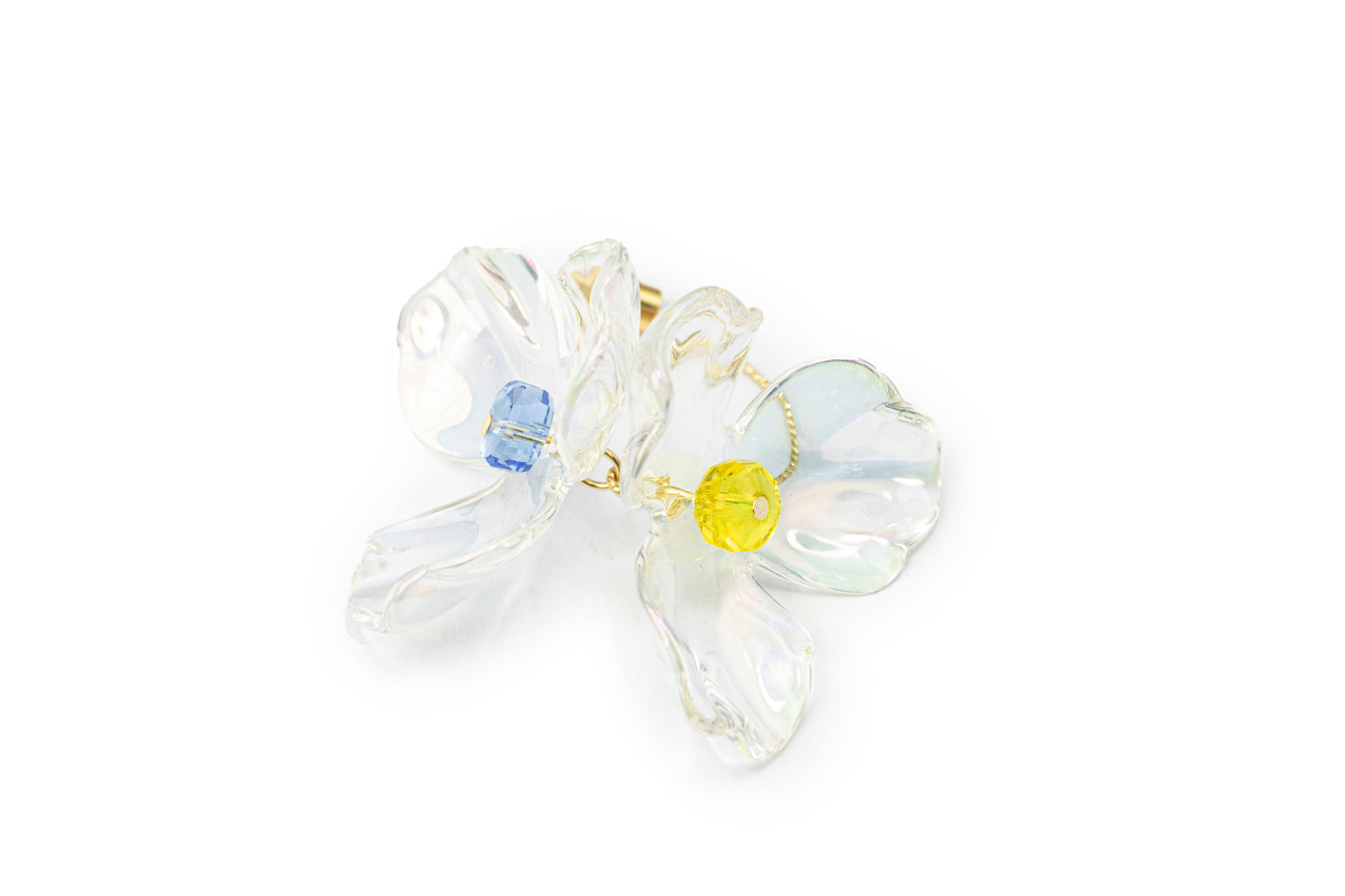 Icy Flower Studs - Colourful Studs for Women