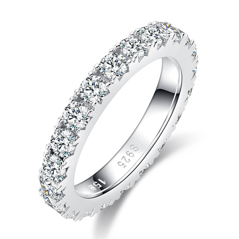 Full Eternity Moissanite Ring for Women