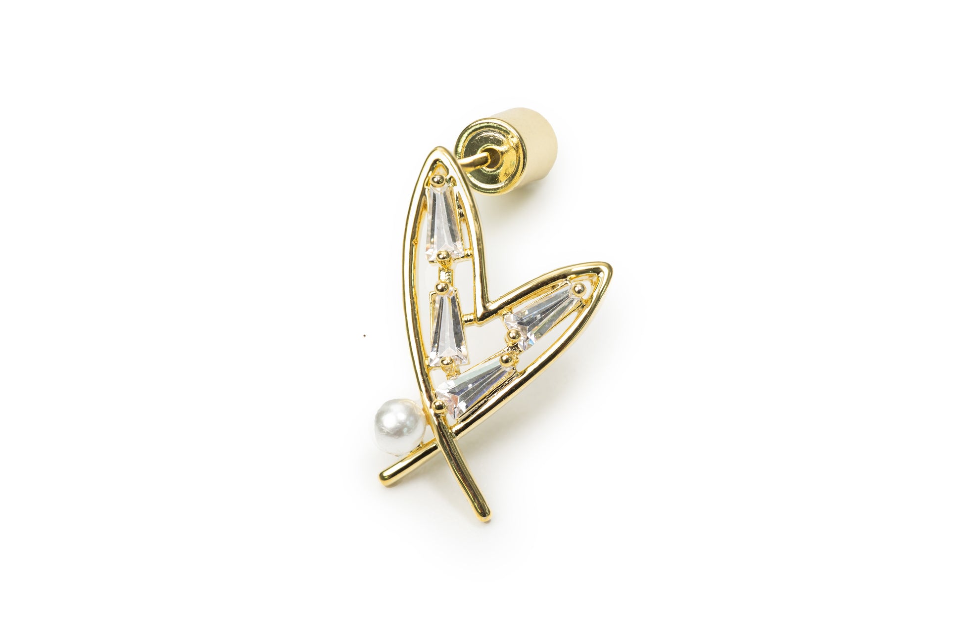 Planderful Hand-Drawing Heart Drop Earrings - Golden Drop Earrings for Women