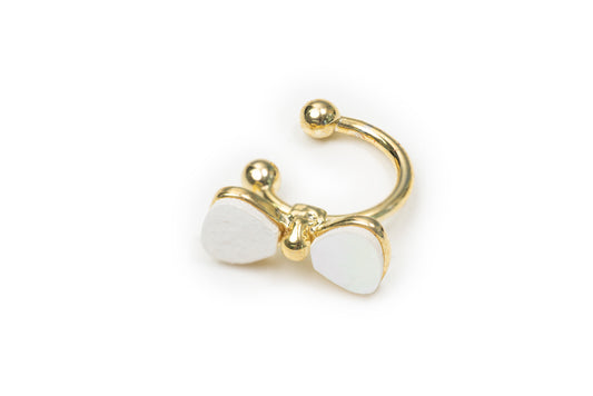 Planderful Golden Bow Ear Clip - Golden Clip for Women