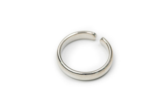Planderful Glazed Stainless Steel Ring - Silver Ring for Women