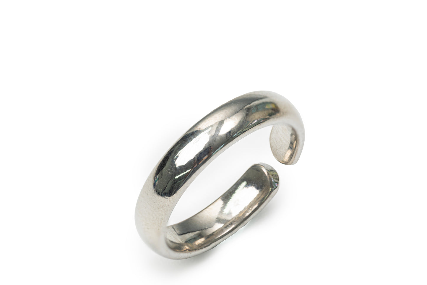 Planderful Glazed Stainless Steel Ring - Silver Ring for Women
