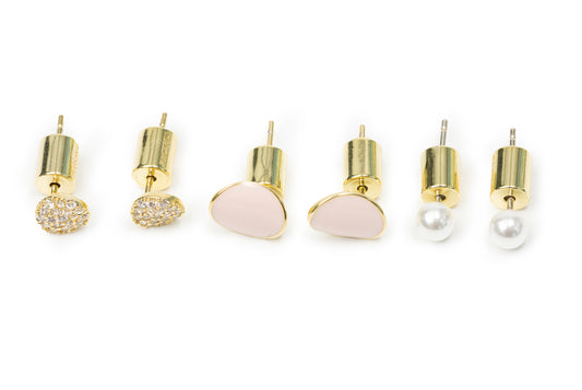 Cute Mini Pack - Golden Studs for Women-Nap Earrings