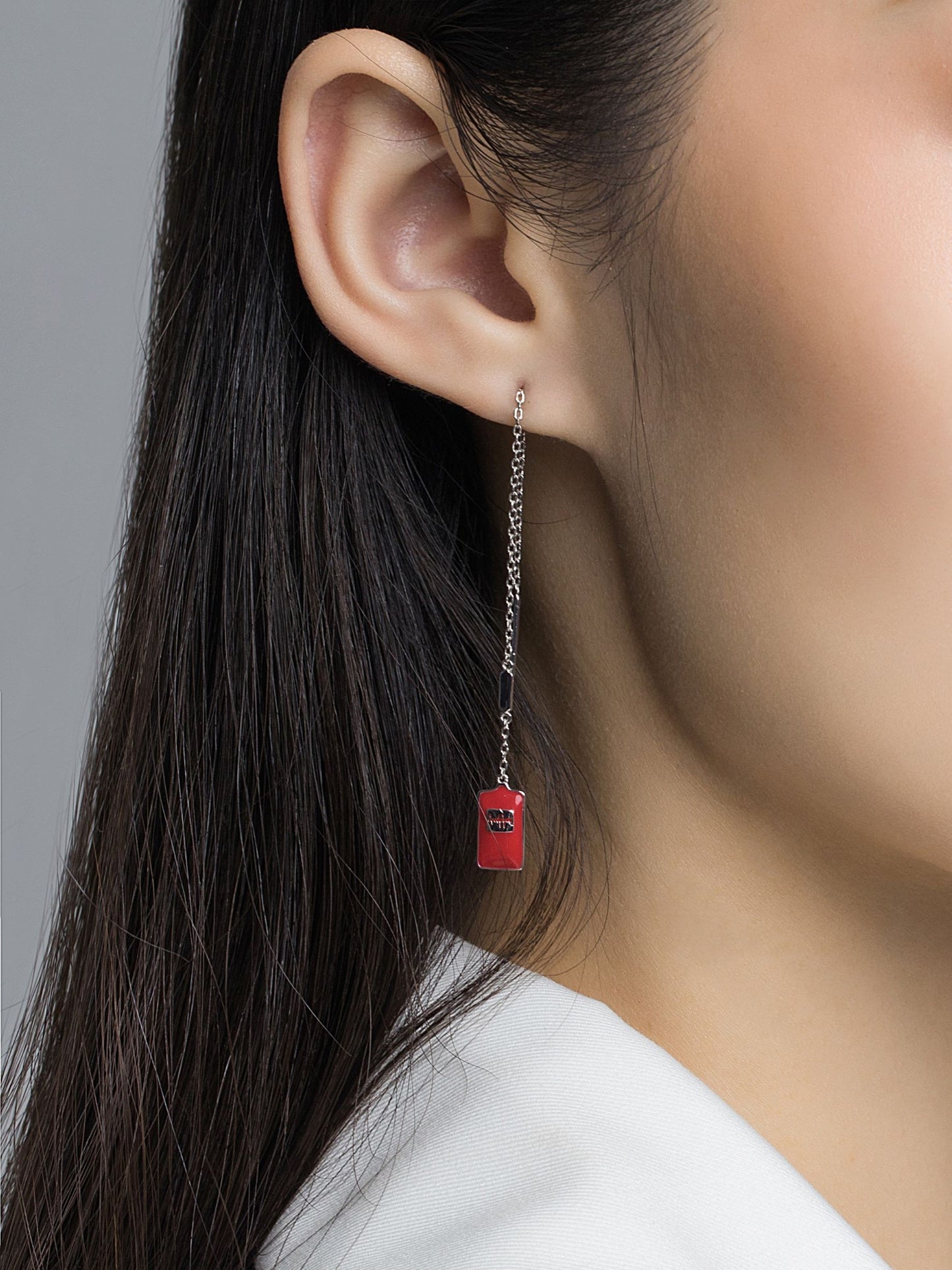 (Two Colours)  Syringe Enamel Studs and Drop Earrings for Women