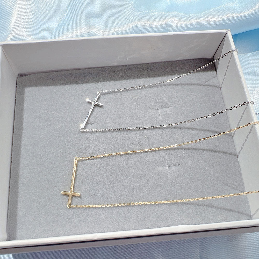 (Two Colours) The Cross Pendants Collarbone Necklace for Women