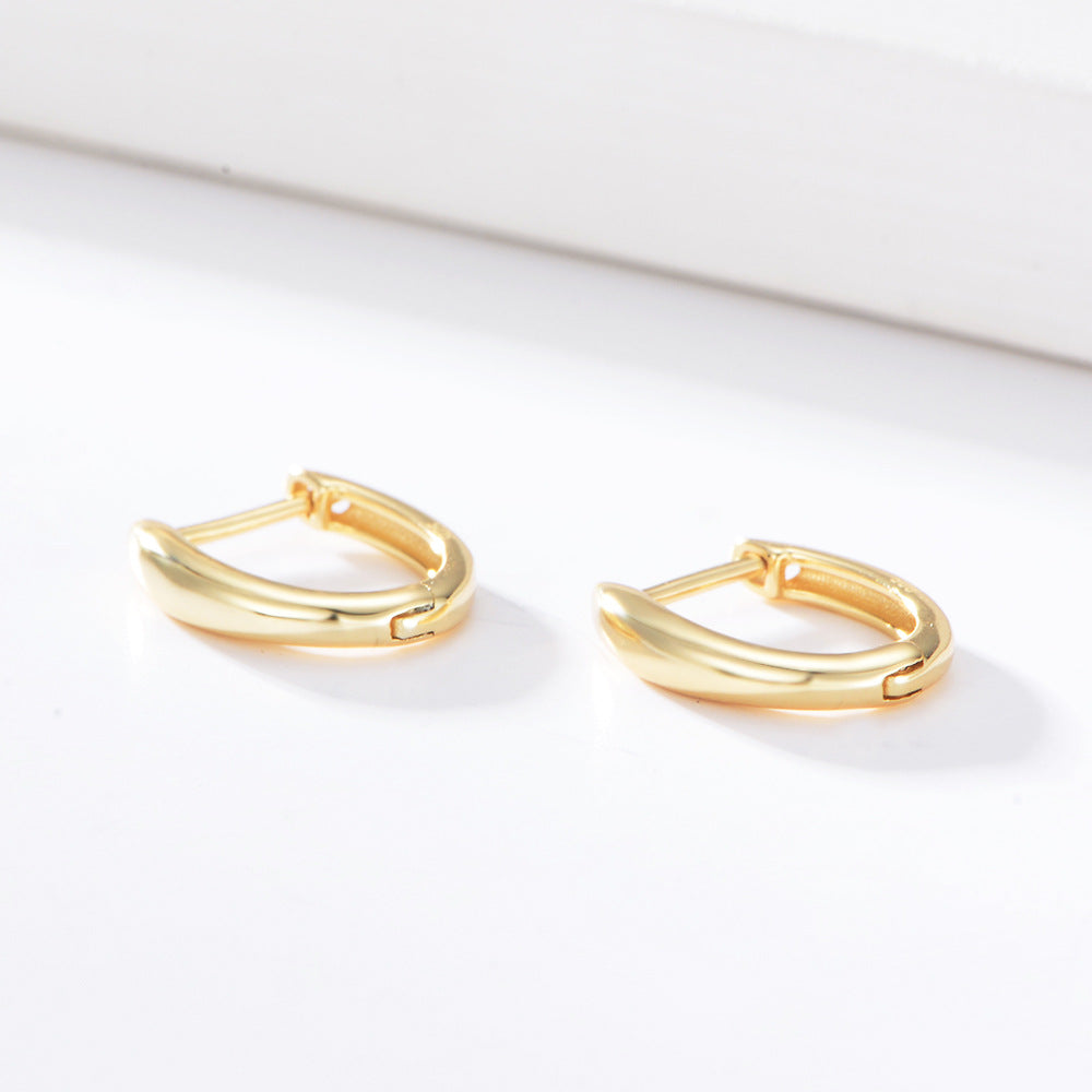 Circle Sterling Silver Studs Earrings for Women