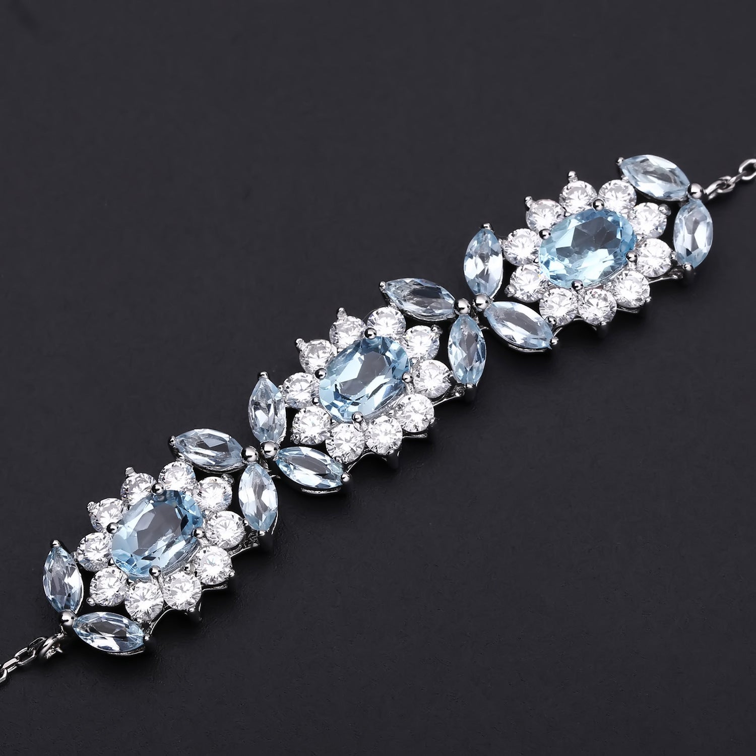 Princess Temperament s925 silver Crystal Bracelet for Women