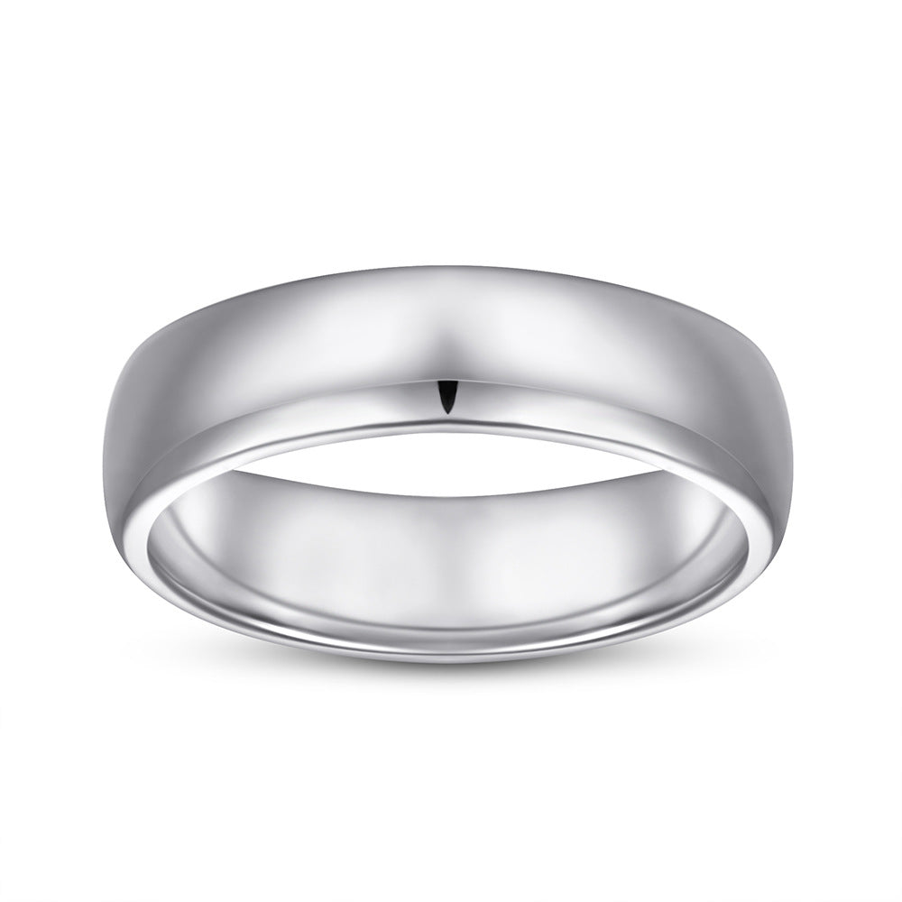 Glossy Silver Ring for Women