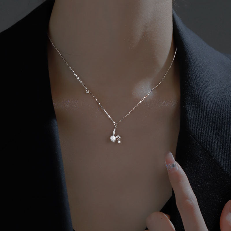 Little Bunny Pendants 925 Silver Collarbone Necklace for Women
