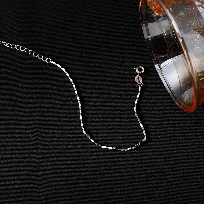 Fashion Cuboid Chain Silver Bracelet for Women