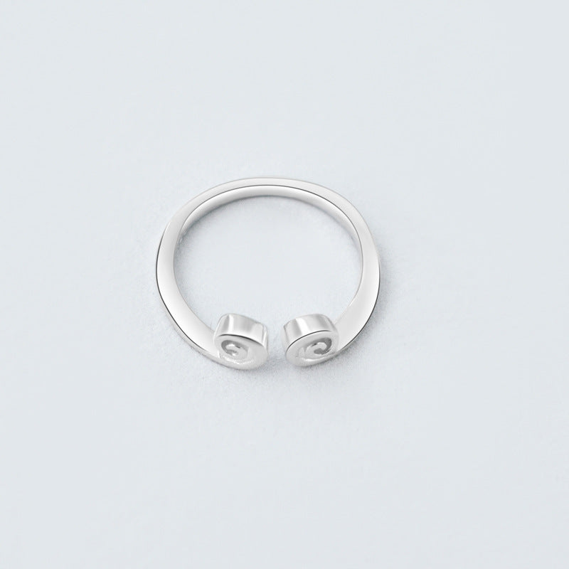 Head Hoop Design Silver Ring for Women