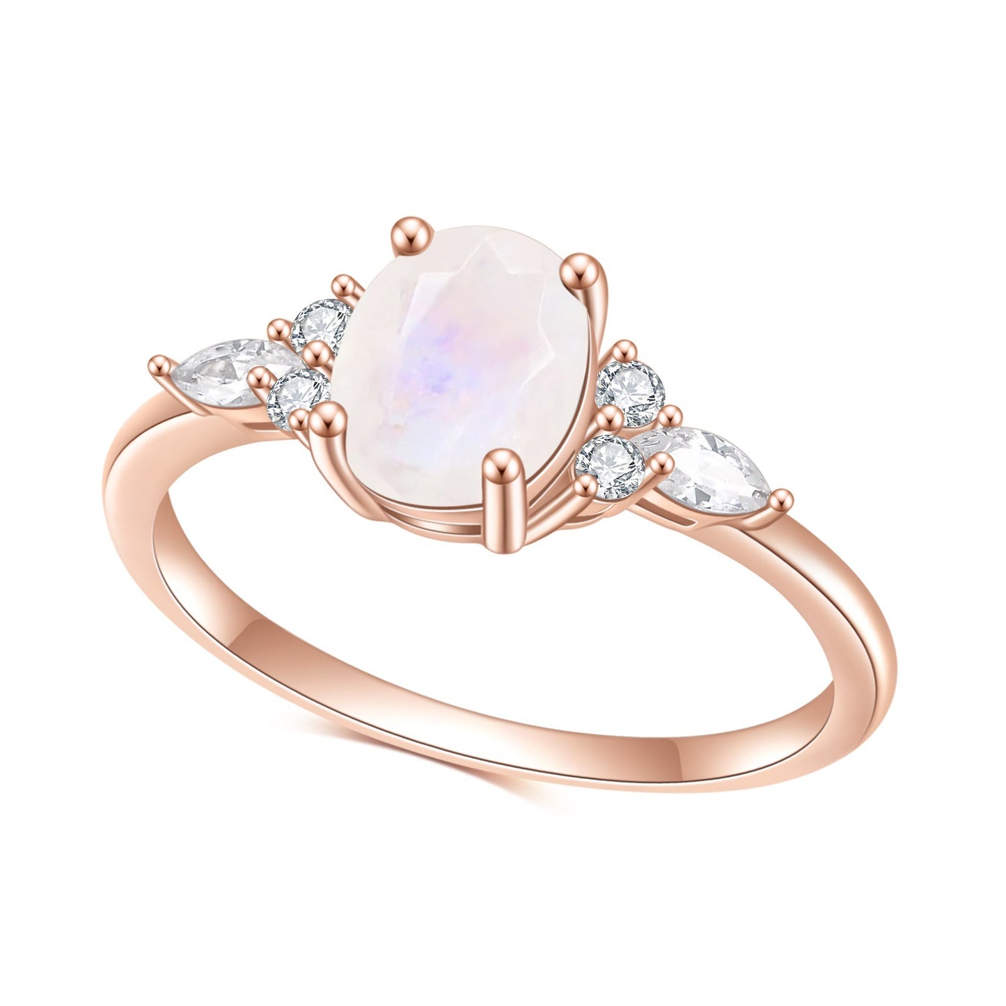 Luxury Temperament Rose Gold Colour S925 sterling Ring for Women