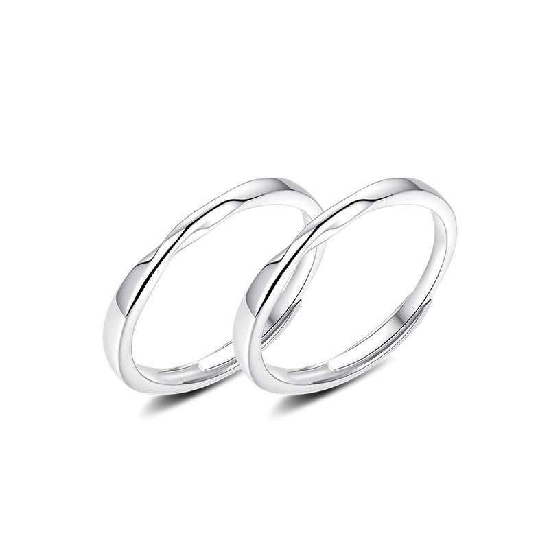 Mobius Ring Silver Couple Ring for Women