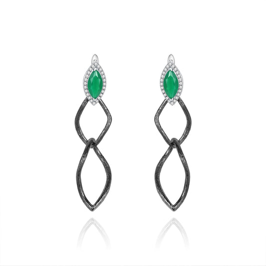 Buckle Silver Drop Earrings for Women