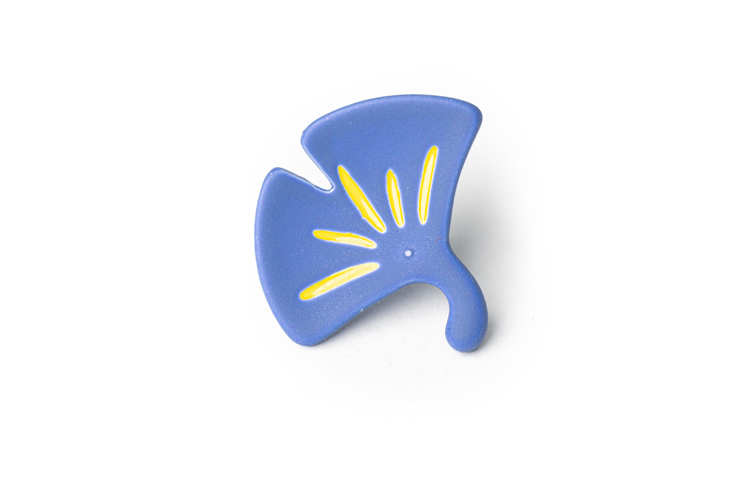Japanese Fan Shaped Studs - Blue and yellow Studs for Women