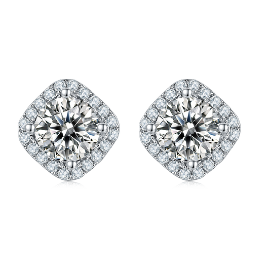 Soleste Moissanite Princess Cut Earrings for Women