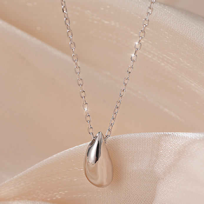 Tear Drop Silver Necklace for Women