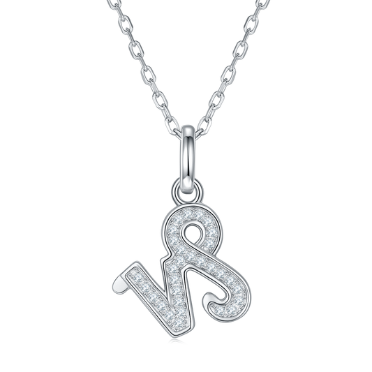 Moissanite Stone Capricorn Necklace for Women