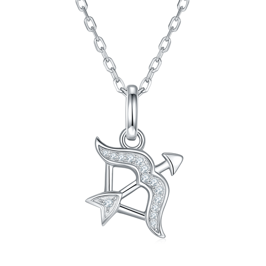 Moissanite Stone Sagittarius Necklace for Women