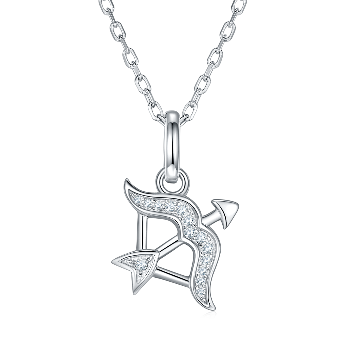 Moissanite Stone Sagittarius Necklace for Women