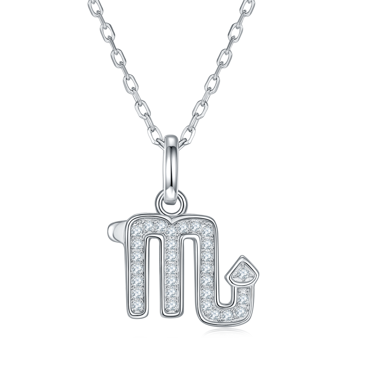 Moissanite Stone Scorpio Necklace for Women