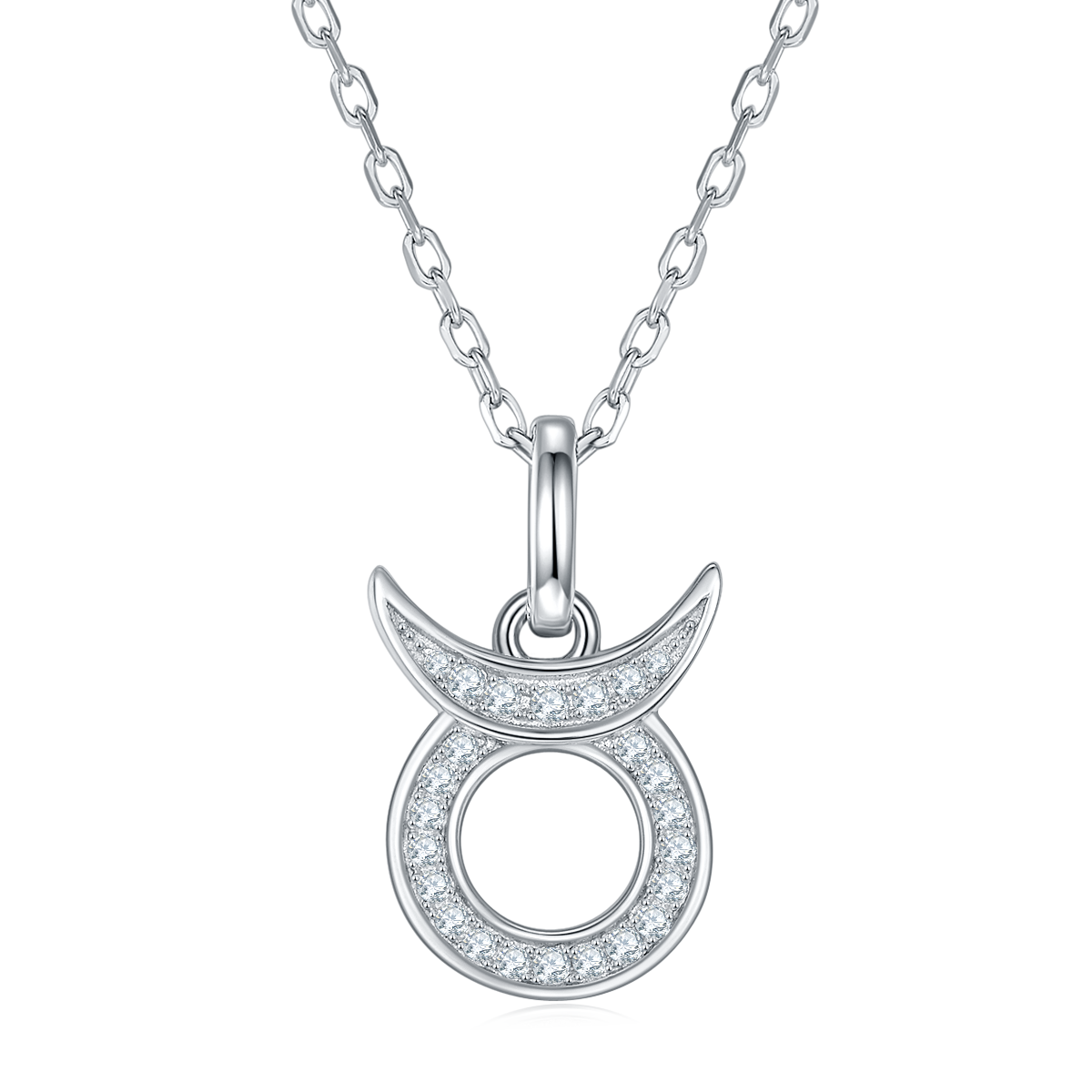 Moissanite Stone Taurus Necklace for Women