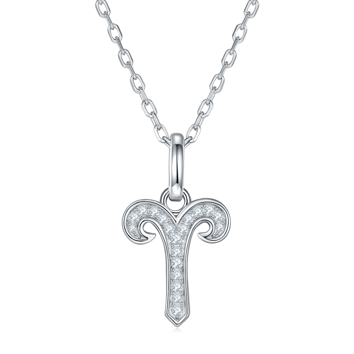 Moissanite Stone Aries Necklace for Women