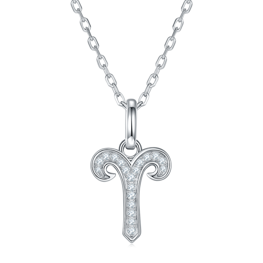 Moissanite Stone Aries Necklace for Women
